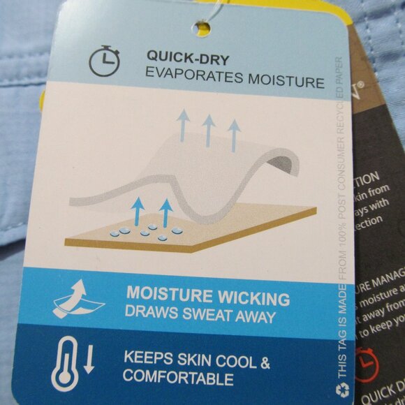 NWT The American Outdoorsman Men's Fishing Shirt UPF 40 Quick Dry Blue Sz Medium - Picture 13 of 16